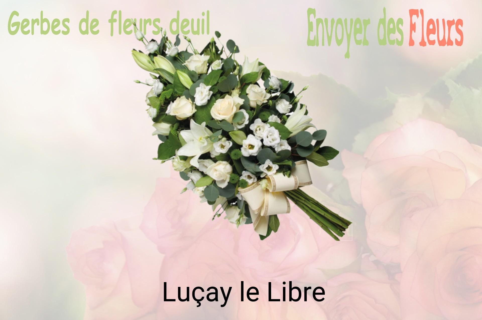 Gerbe de fleurs de deuil livrée à Luçay-le-Libre